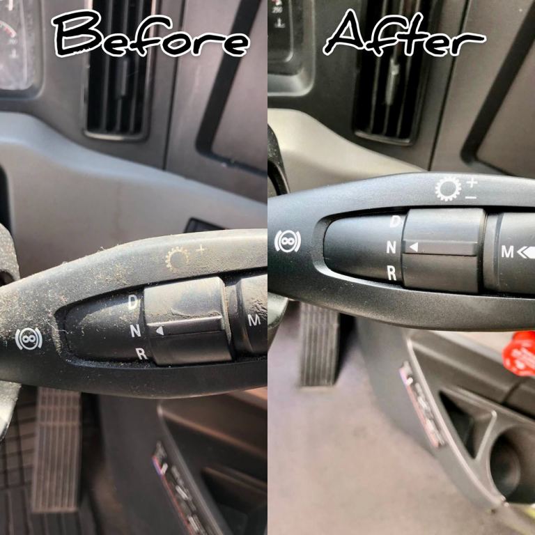 Truck dashboard and console deep cleaning Bensenville Illinois detailing